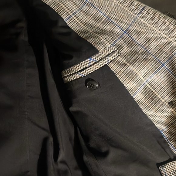 Madewell, S, Caldwell double-breasted blazer in palmyra plaid - Picture 4 of 8